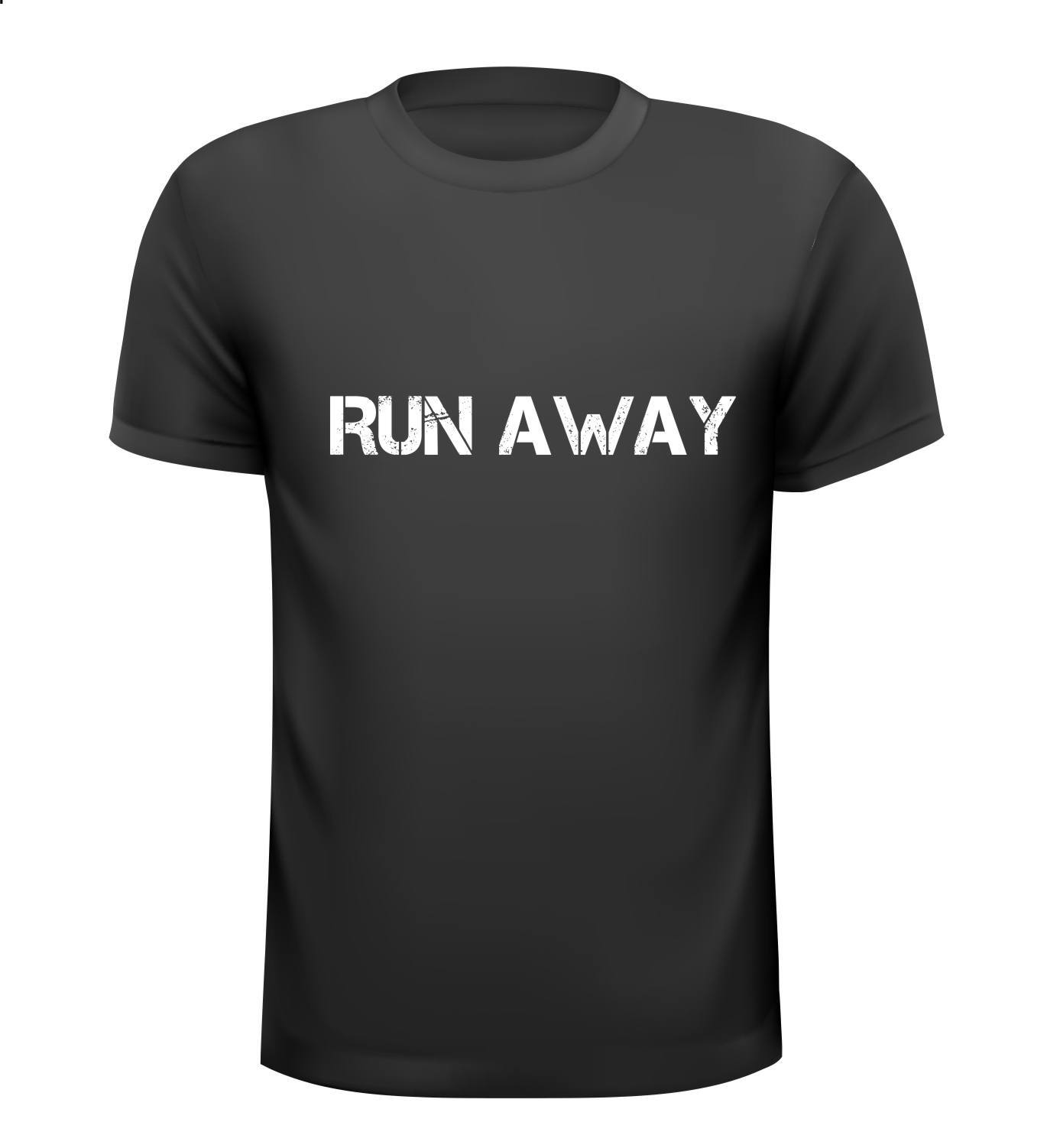 T-shirt run away