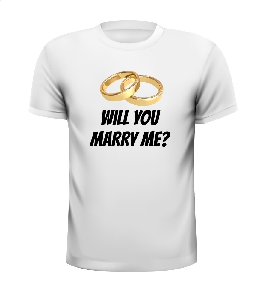 T-shirt Will you marry me?
