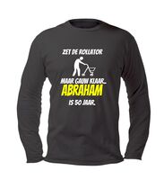 Abraham verjaardag 50 jaar shirt rollator longsleeve Abraham verjaardag 50 jaar shirt rollator longsleeve