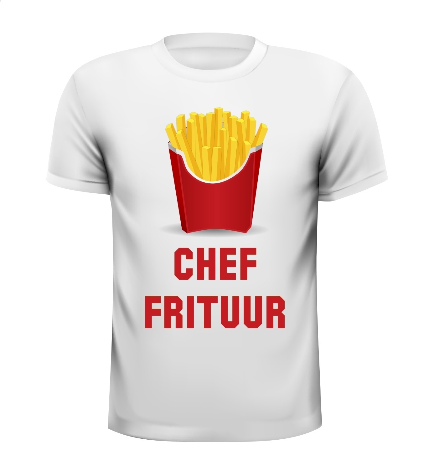 Chef frituur humor grappig gek shirt