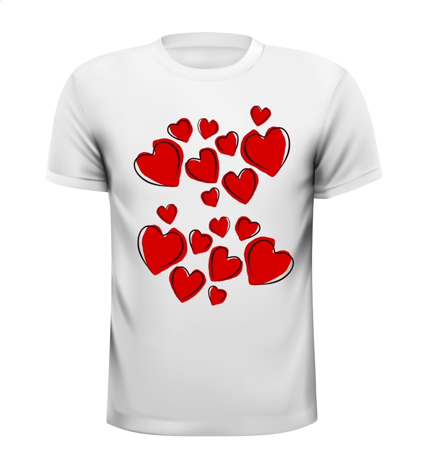 Harten hart valentijn shirt