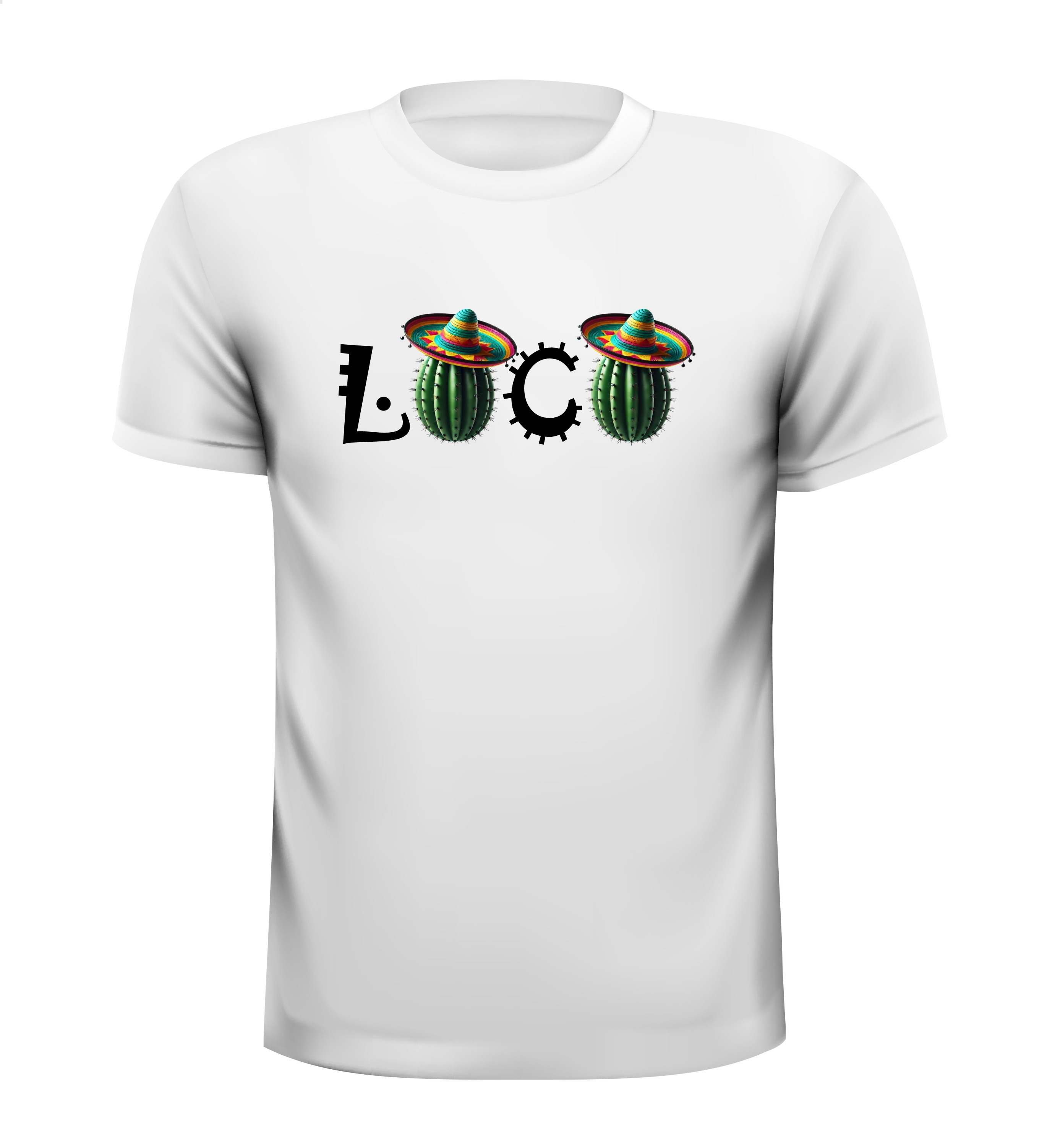 loco gek geinig t-shirt sombrero snor spaans mexicaans shirt