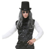 foto 3 Mooi gothic vest zwart met jabot heren