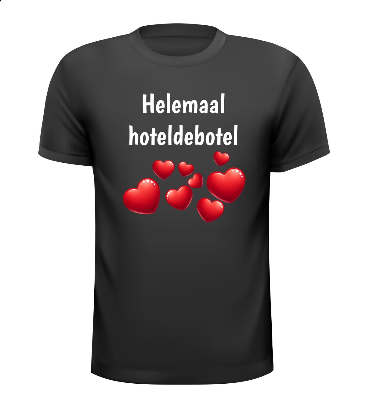 T-shirt helemaal hoteldebotel verliefd harten