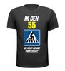 verjaardag shirt 55 jaar wie helpt me oversteken?