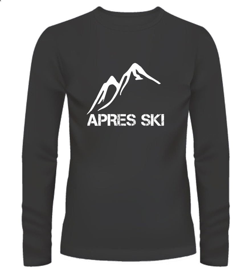 Vintage apre ski T-shirt lange mouw