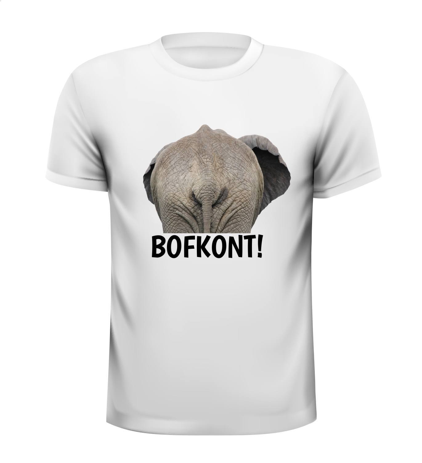 Bofkont grappig leuk t-shirt bil, bips, derrière, gat, kont, krent, poeper