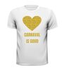 foto 13 Carnaval is goud T-shirt glitter goud hart feest