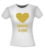 foto 14 Carnaval is goud T-shirt glitter goud hart feest