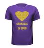 foto 3 Carnaval is goud T-shirt glitter goud hart feest
