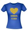 foto 6 Carnaval is goud T-shirt glitter goud hart feest
