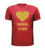 foto 7 Carnaval is goud T-shirt glitter goud hart feest