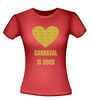 foto 8 Carnaval is goud T-shirt glitter goud hart feest