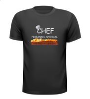 Chef frikandel speciaal T-shirt snackbar frikandellen snacks fastfood Chef frikandel speciaal T-shirt snackbar frikandellen snacks fastfood