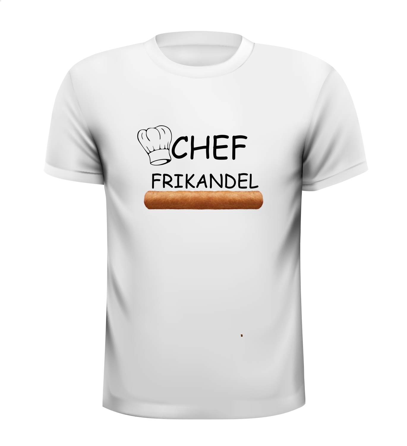 Chef frikandel t-shirt fastfood snackbar lekkere hap