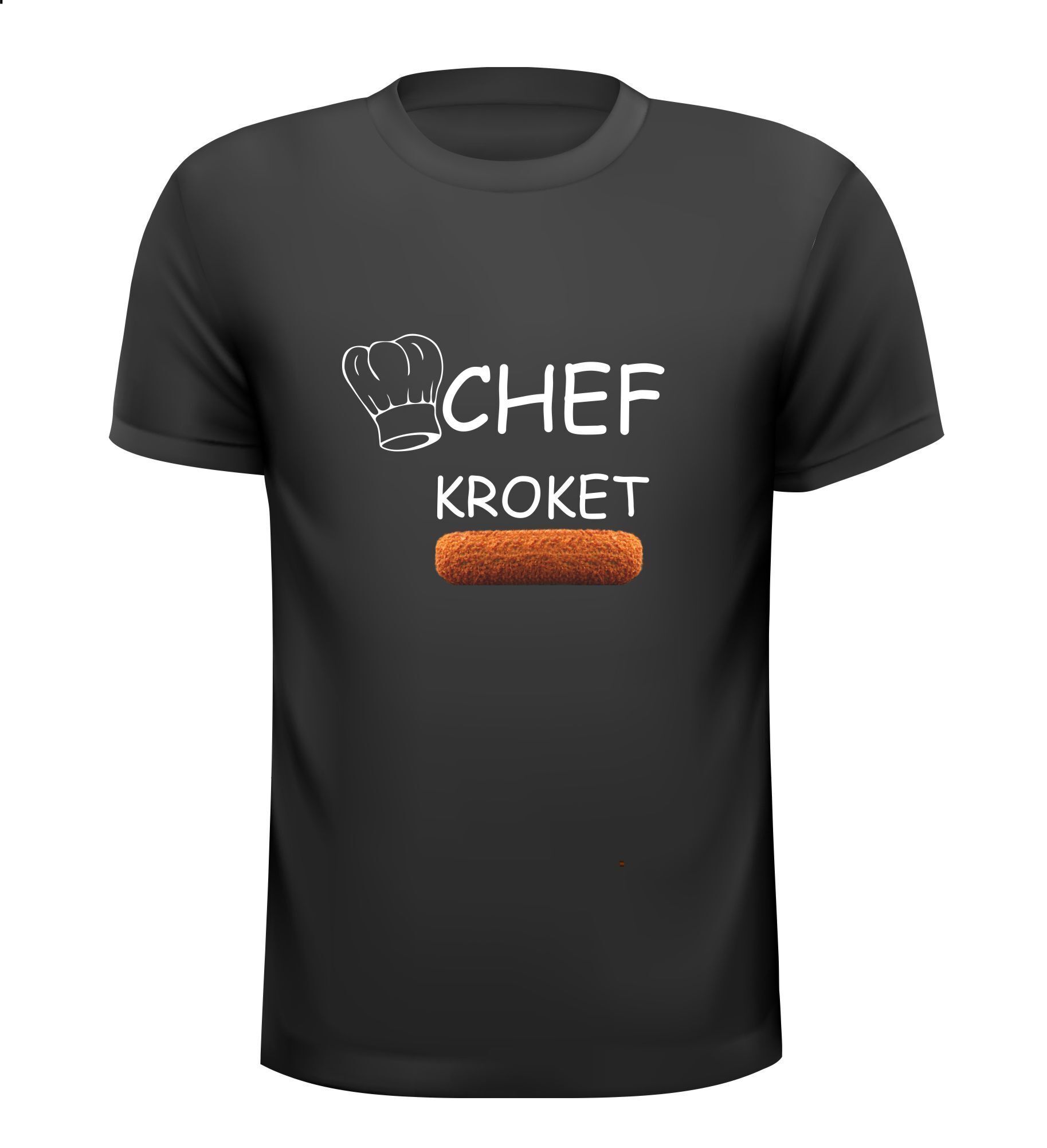 Chef kroket t-shirt snackbar patatzaak fastfood