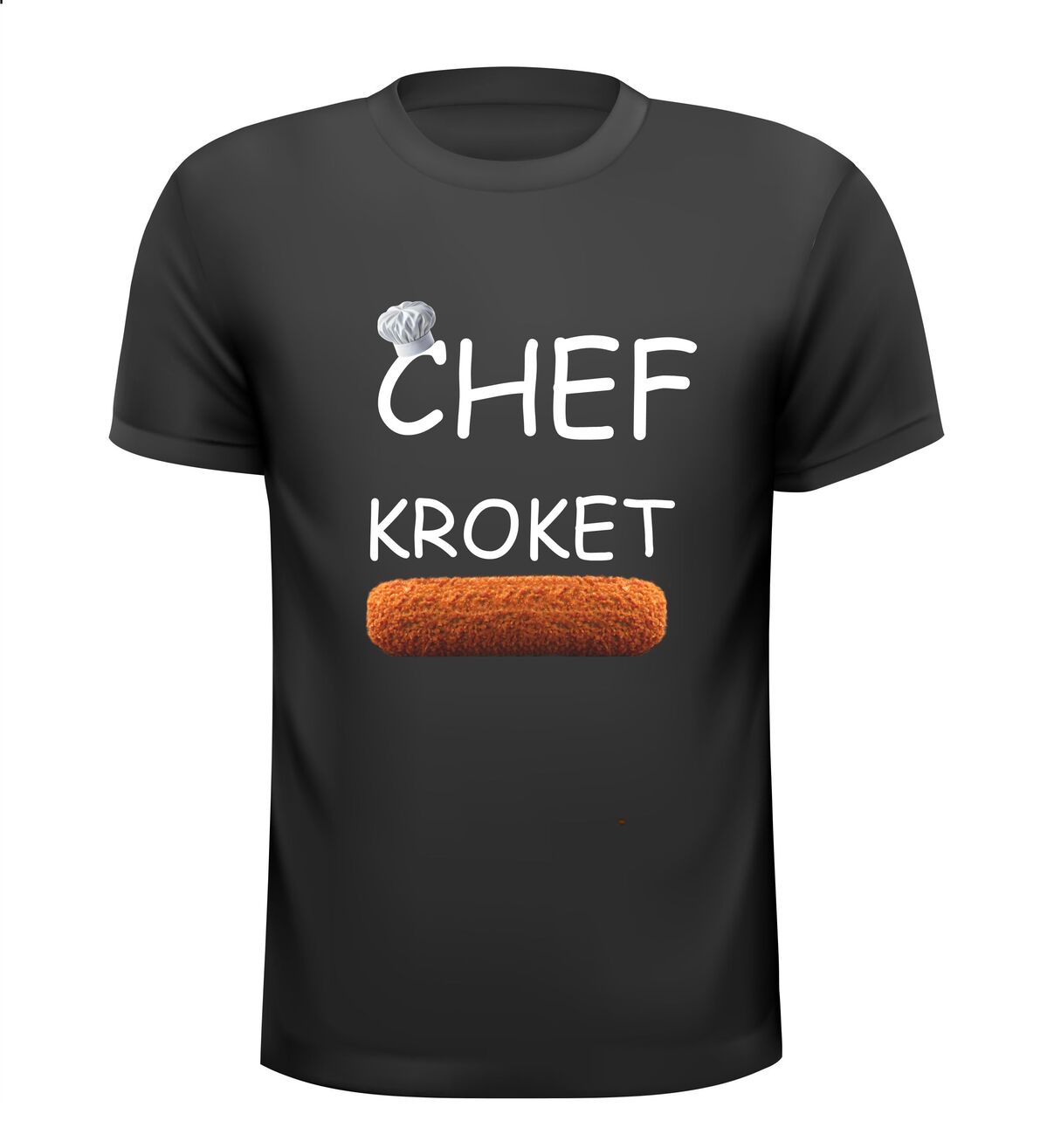 Chef kroket t-shirt snackbar patatzaak fastfood