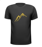 Gouden bergen T-shirt beloven glitter goud grappig Gouden bergen T-shirt beloven glitter goud grappig