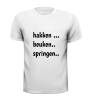foto 3 hakken beuken springen t-shirt grappig gek feest