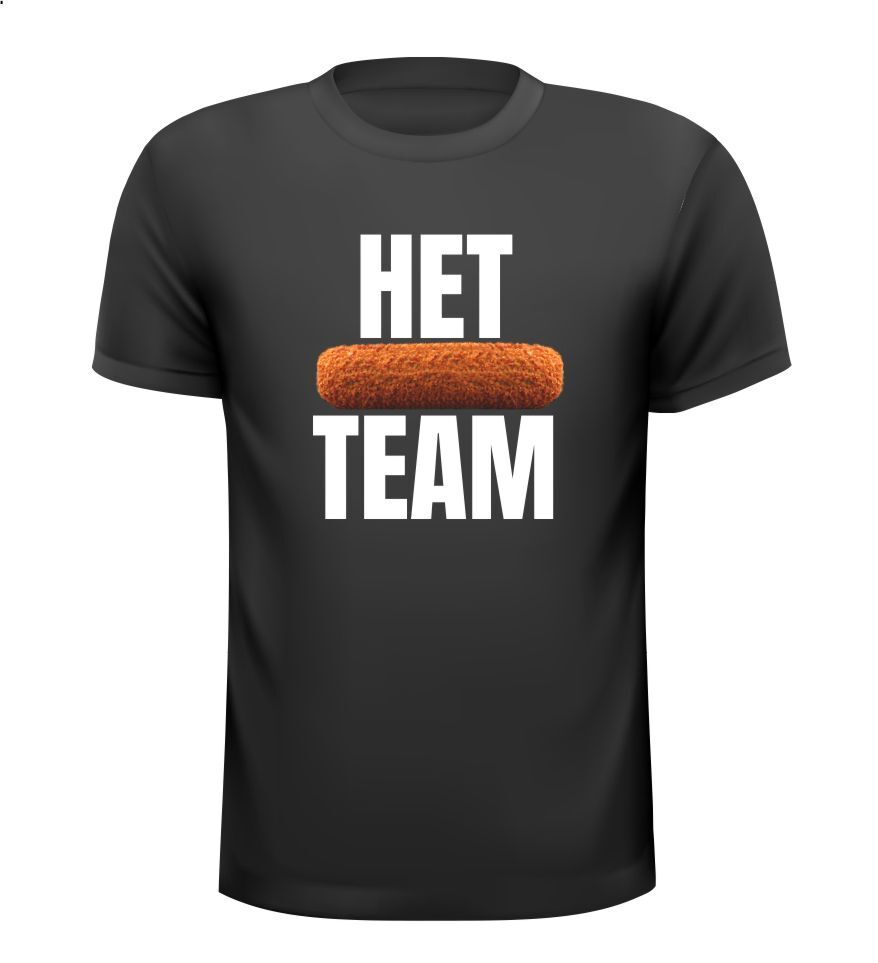 het kroketten team T-shirt grappig leuk gek