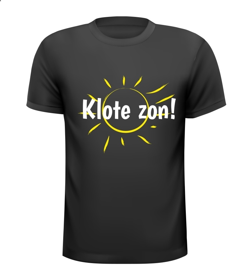 Klote zon T-shirt grappig zonneschijn  zonnestralen verblind