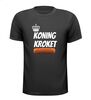 Koning kroket T-shirt snackbar patatzaak lekkernij fastfood