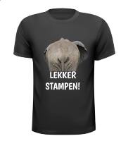 Lekker stampen T-shirt olifant fijnstampen, trappelen Lekker stampen T-shirt olifant fijnstampen, trappelen