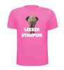 foto 11 Lekker stampen T-shirt olifant fijnstampen, trappelen