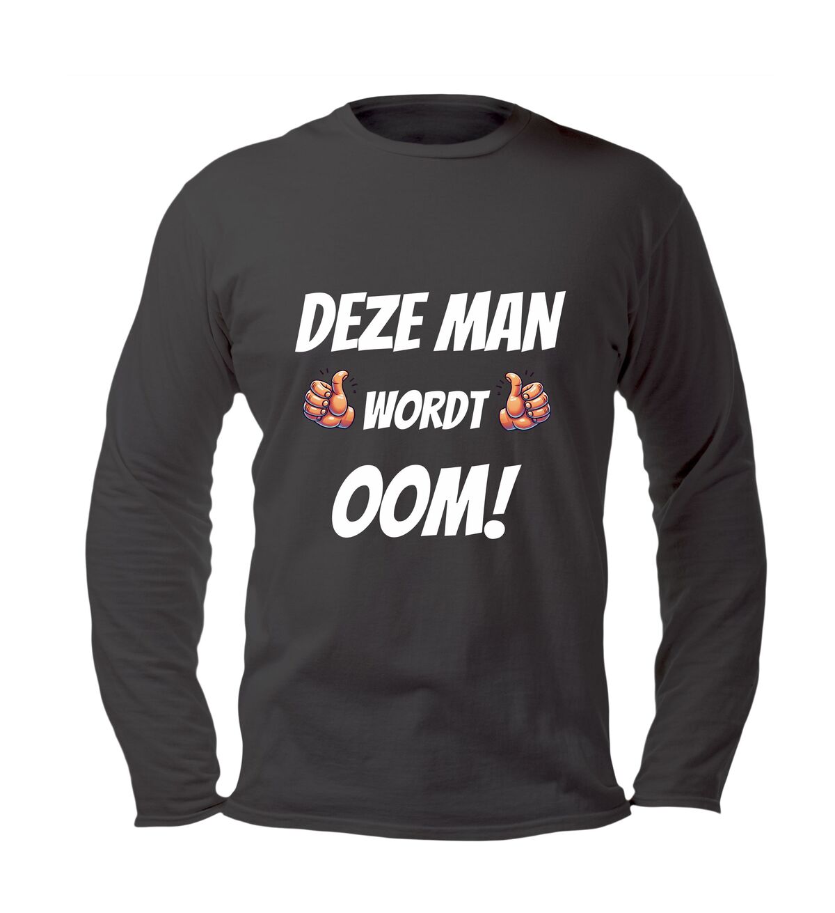 Longsleeve deze man wordt oom ideaal voor de grote aankondiging