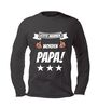 Longsleeve met tekst:echte mannen worden vader perfect reveal shirt