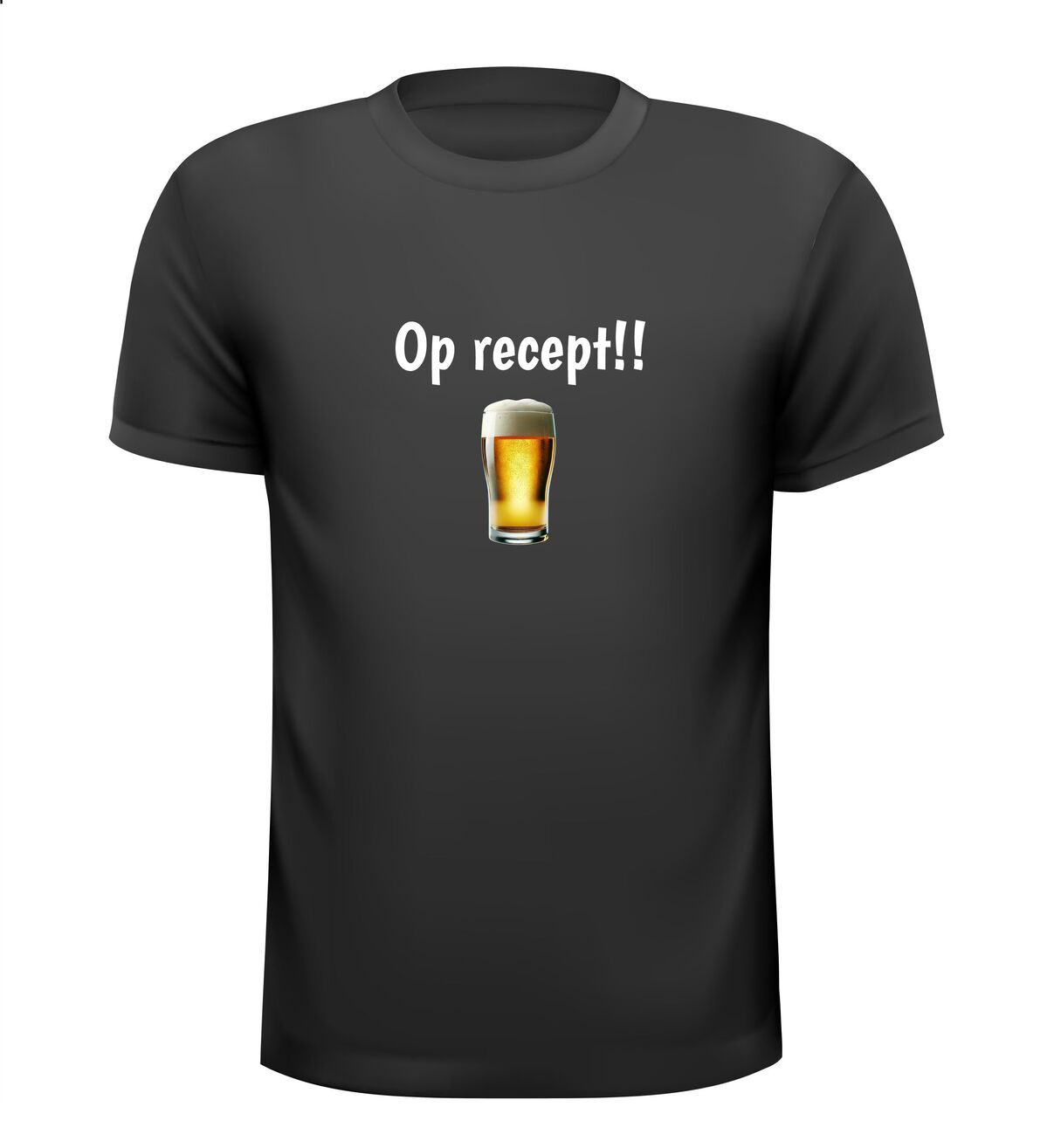 Verwonderend Op recept bier drank T-shirt Carnaval meter bier AA-65