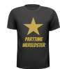 parttime wereldster grappig glitter goud T-shirt
