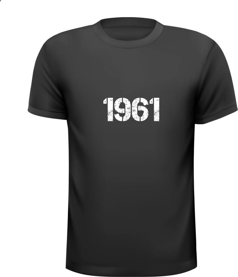 shirt vintage cijfers  jaartal 1961