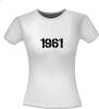 foto 4 shirt vintage cijfers  jaartal 1961