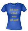 foto 6 T-shirt Dit feest is fout maar wel goud! glitter foute party