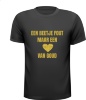 T-shirt een beetje fout maar een hart van goud gouden glitters lekker fout