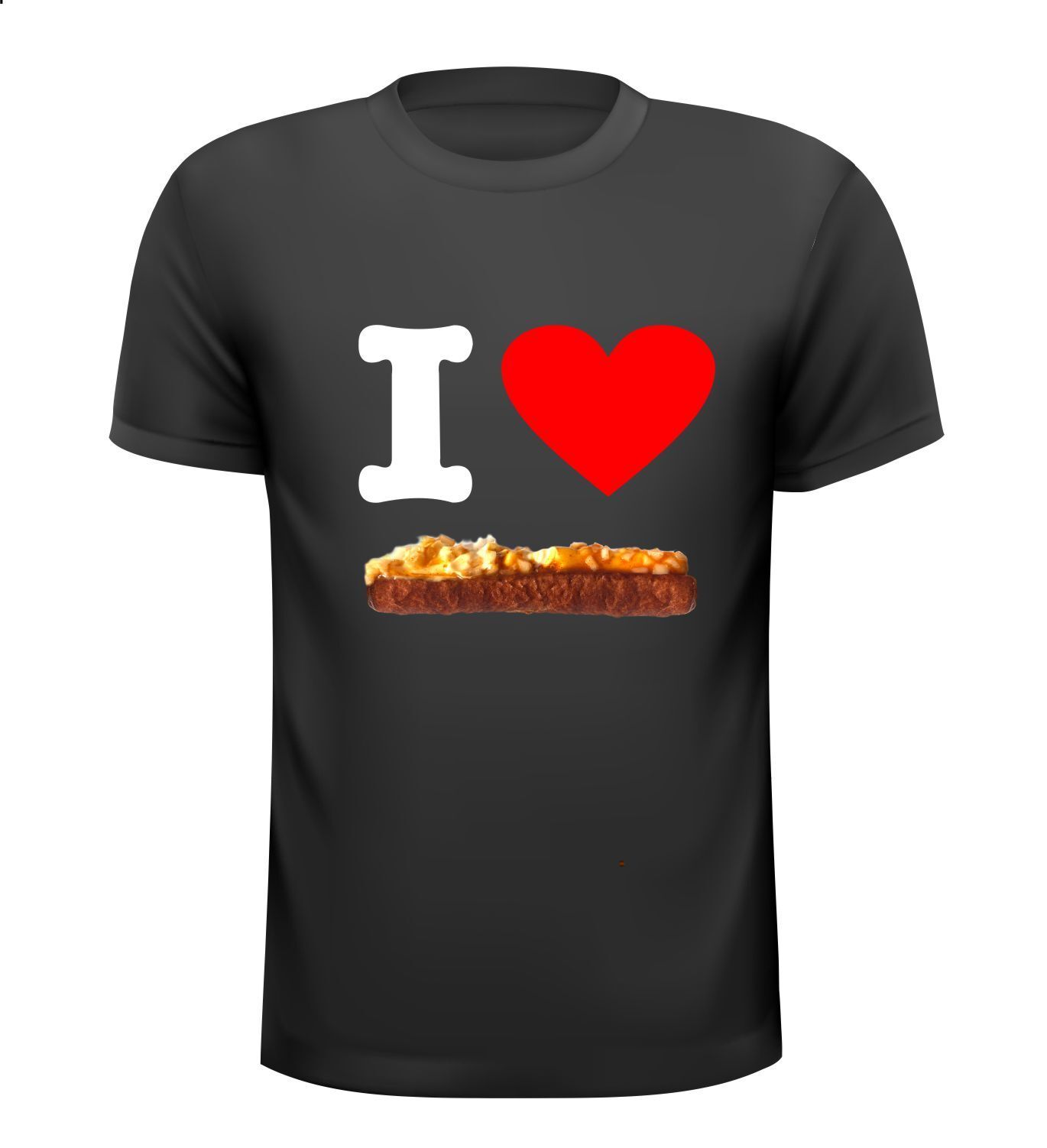 T-shirt i love frikandel speciaal houden van frikandellen snacks snackbar patatzaak