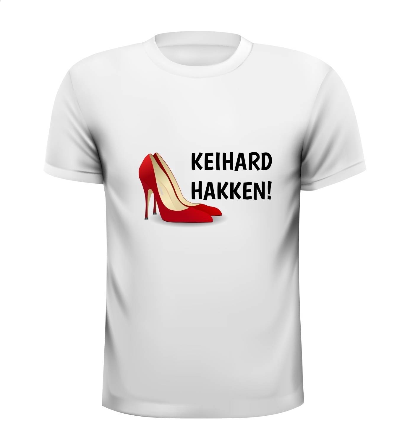 T-shirt Keihard hakken! housemuziek 90's foute party