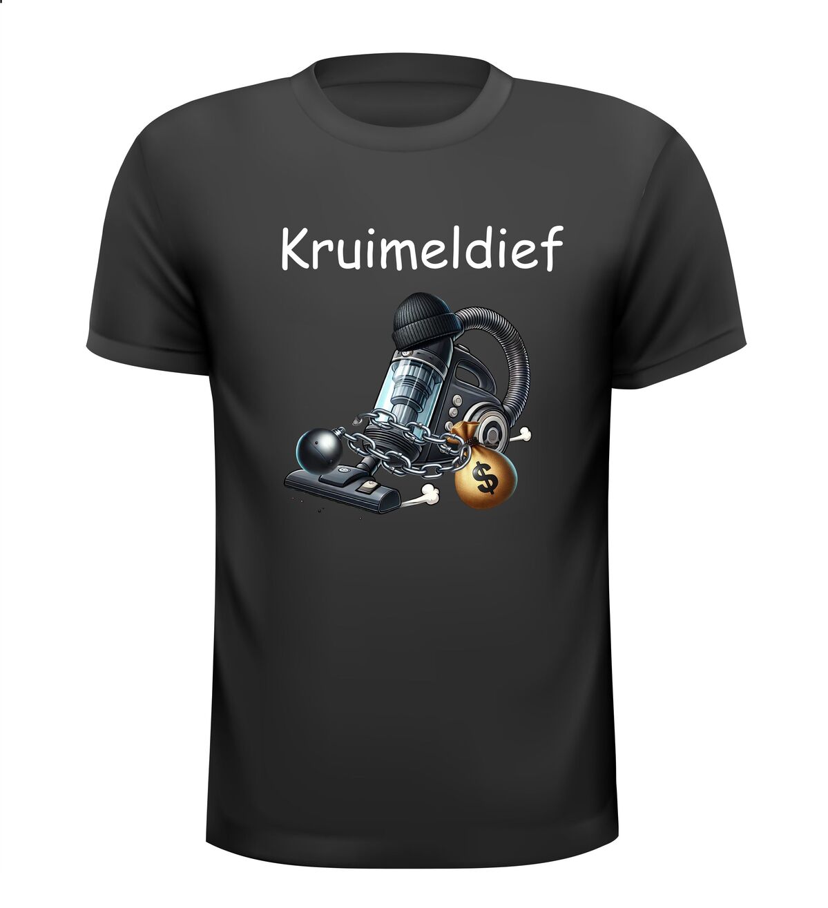 T-shirt kruimeldief boef boeven gevangene grappig gek carnaval