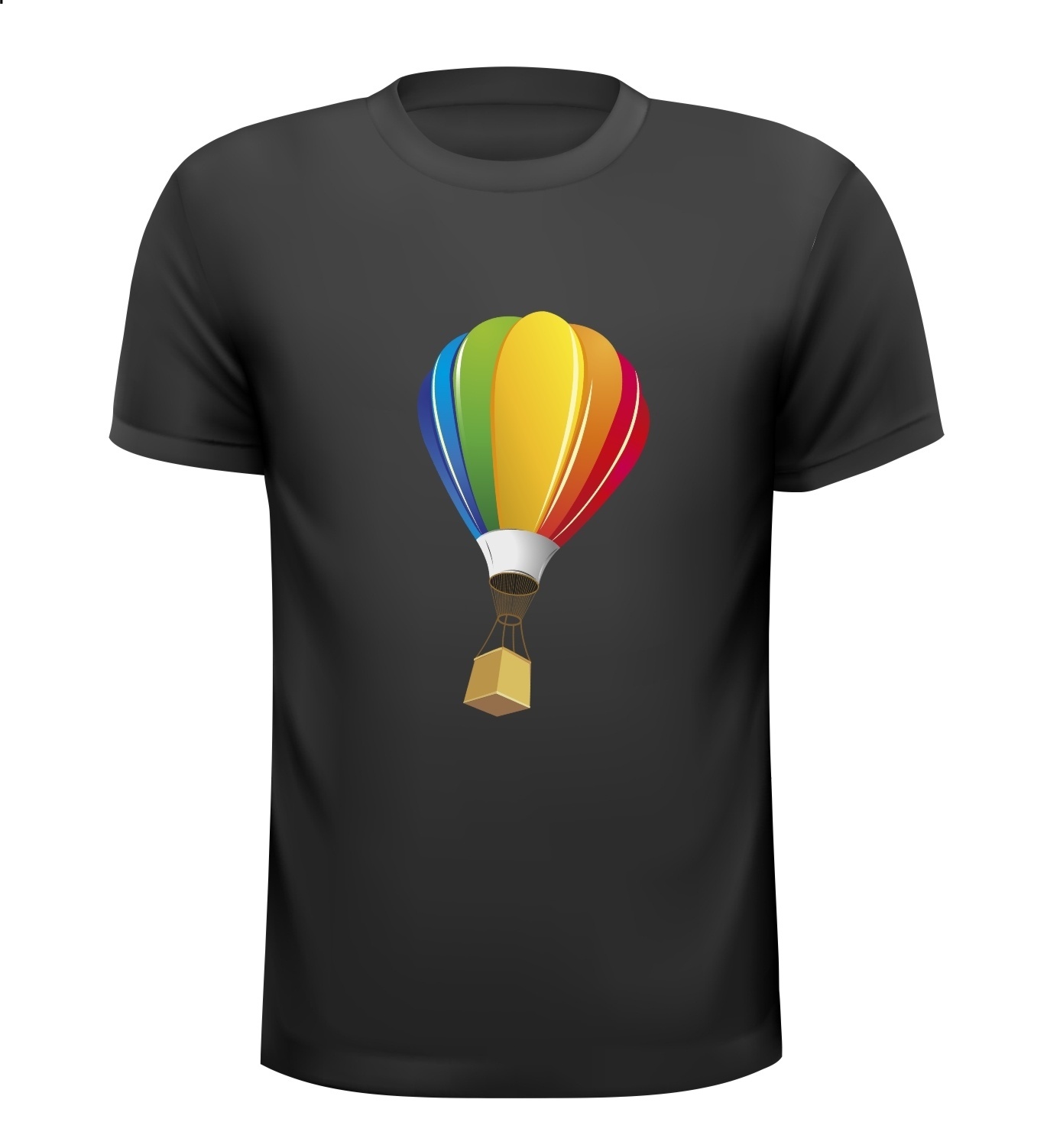 T-shirt luchtballon luchtvaartuig regenboog