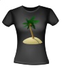foto 3 T-shirt onbewoond eiland paradijsje Kokospalm Palmboom Duin Boom Eiland Coco Zand exotisch paradijsje