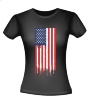 foto 2 T-shirt Vlag van de Verenigde Staten USA America verf loopt uit