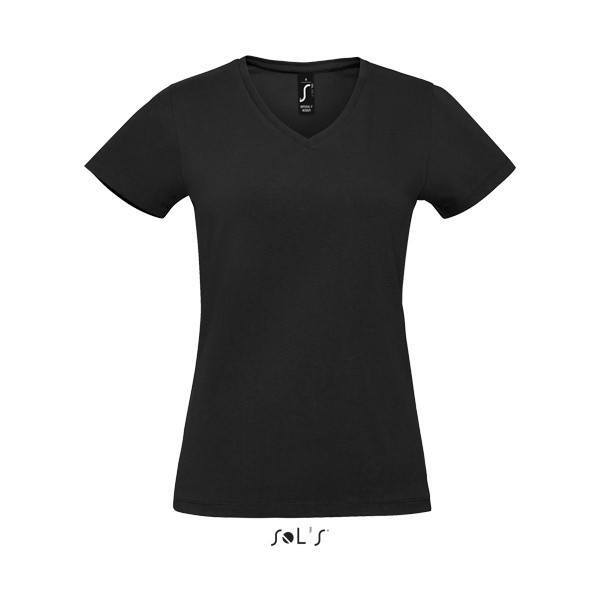 Dames T-shirt met v-hals maat XL