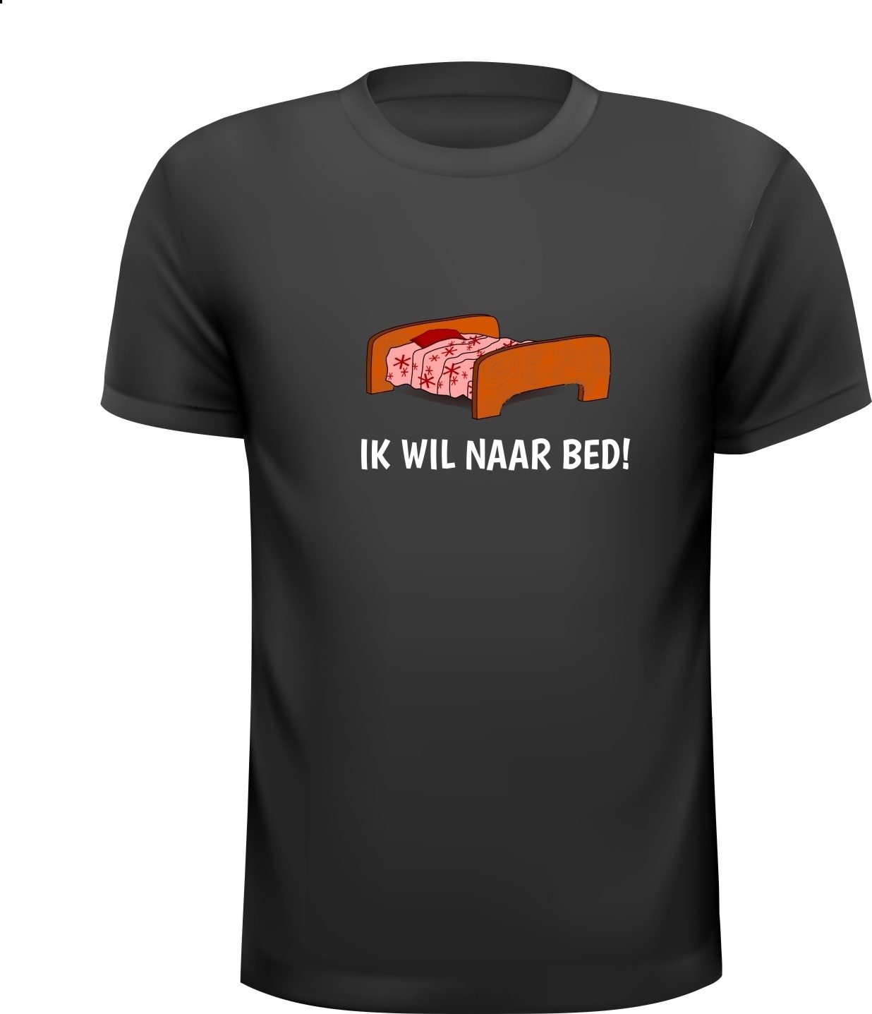 Ik wil naar bed grappig T-shirt