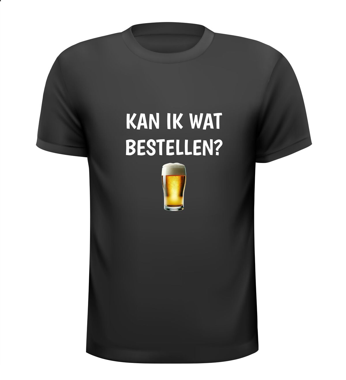 Kan ik wat bestellen bier T-shirt