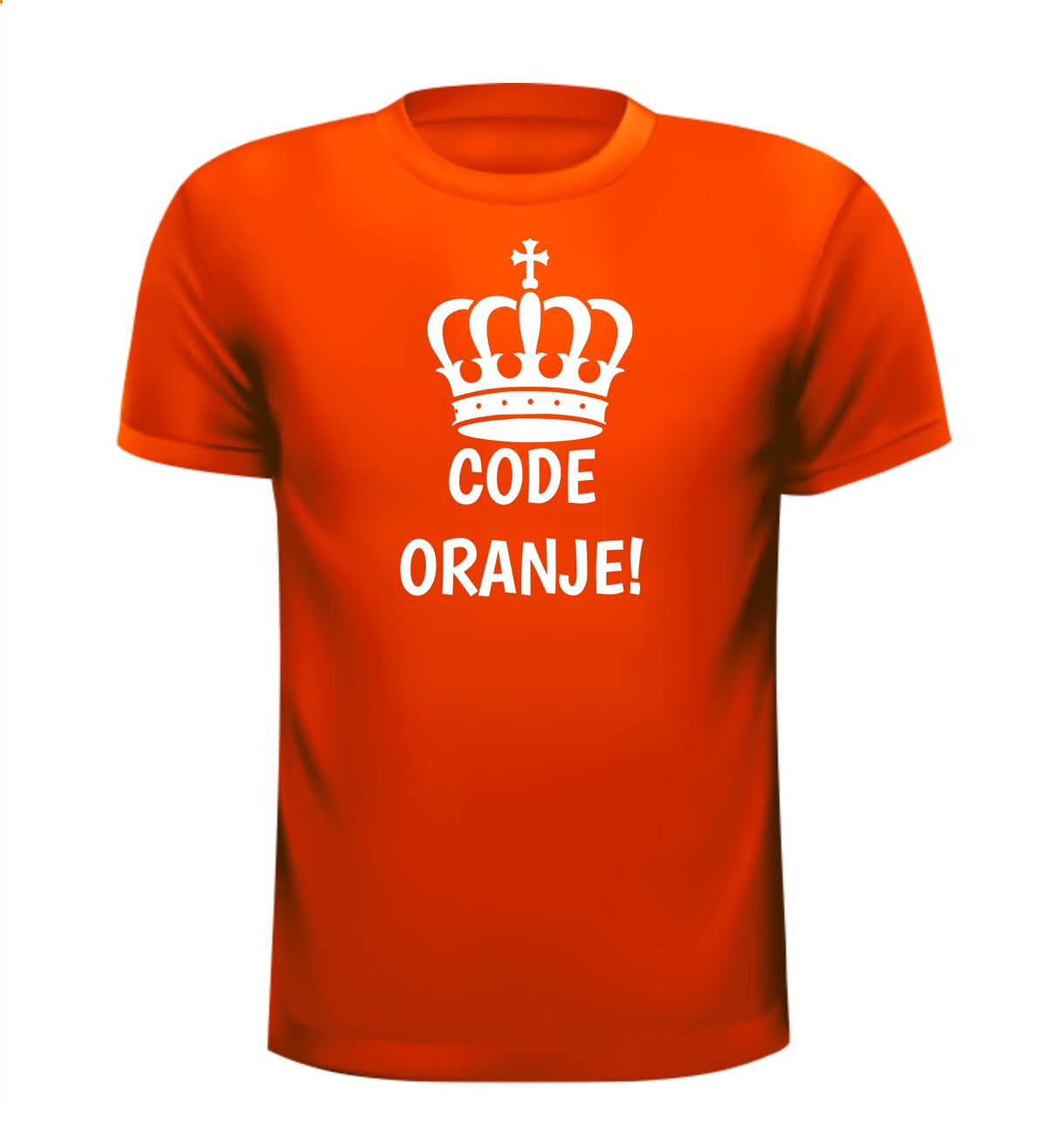 Koningsdag code oranje T-shirt grappig