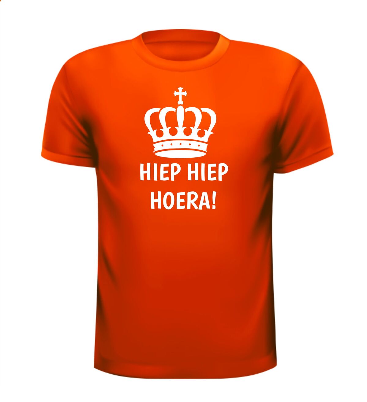 Koningsdag T-shirt hiep hiep hoera