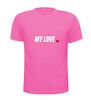 foto 11 My love T-shirt verliefd liede valentijn