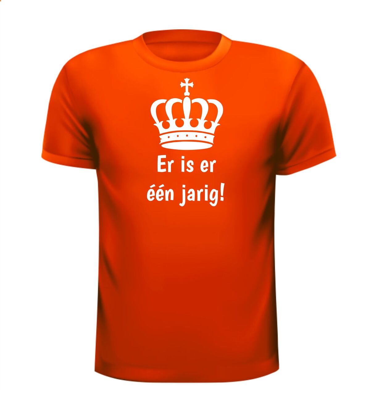 shirt Koningsdag Er is er één jarig