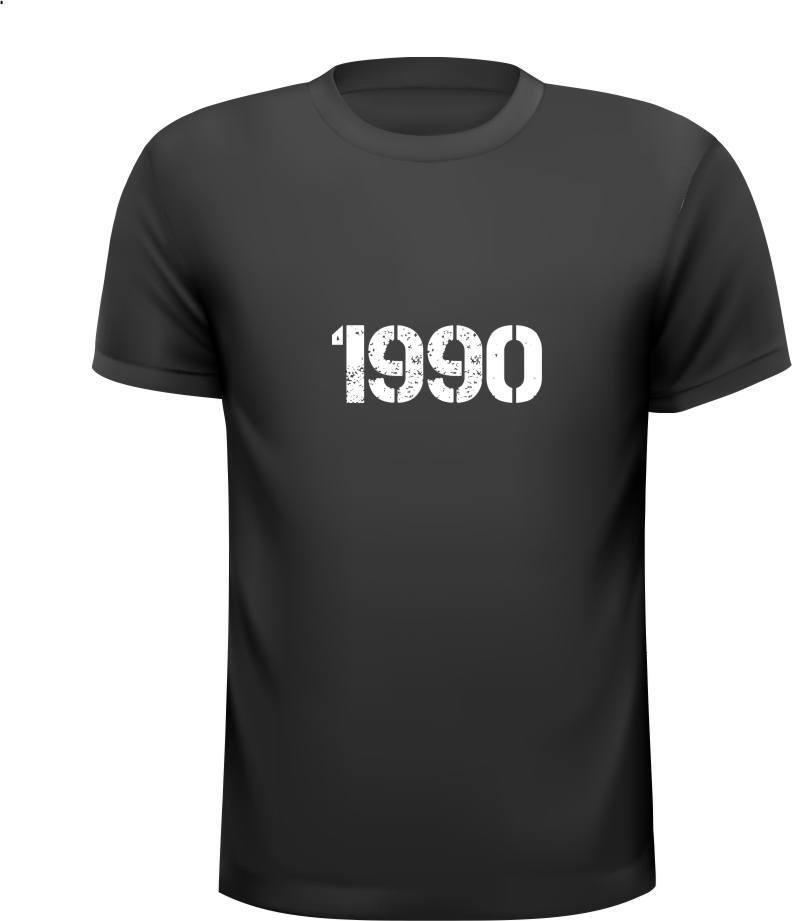 Shirt met vintage jaartal 1990